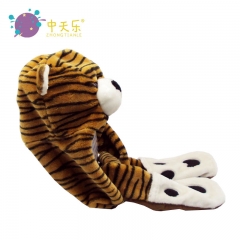 tiger plush hat