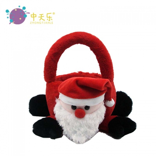 Plush Santa Claus basket