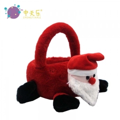 Plush Santa Claus basket