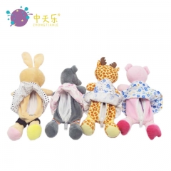 Plush animal pencil bag