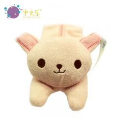 Plush animal pencil bag