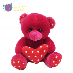 Valentine's Day love with plush bear