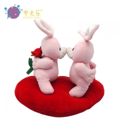 Valentine's Day love with plush animals