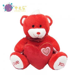 Valentine love with plush bear