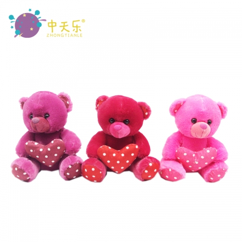 Valentine's Day love with plush bear