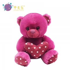 Valentine's Day love with plush bear