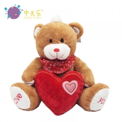 Valentine love with plush bear