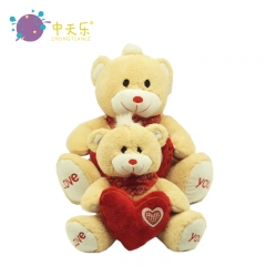 Valentine love with plush bear