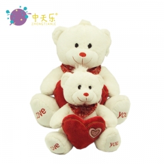 Valentine love with plush bear