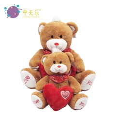 Valentine love with plush bear