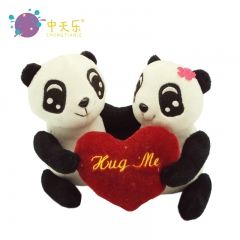 Valentine's Day love with plush panda