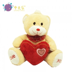 Valentine love with plush bear