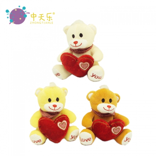 Valentine love with plush bear