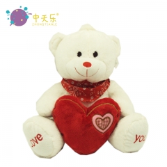 Valentine love with plush bear