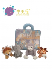 barn animal  jungle animal  with bag