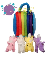 unicorn with rainbow bag