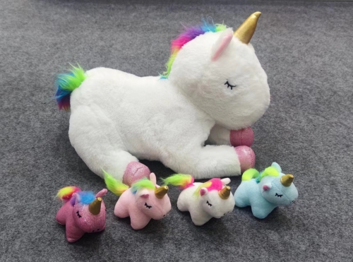 Mom and Babies Unicorn Horses