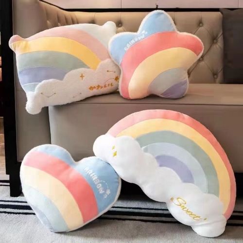 Rainbow Star Pillow