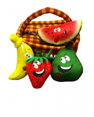 Plush Fruit Toys Set