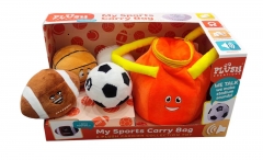 plush sports bag set