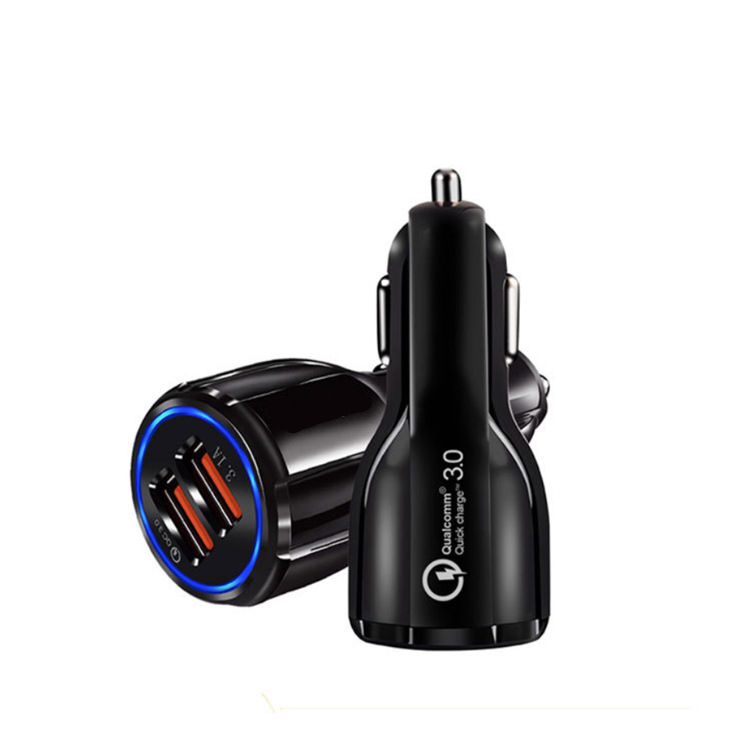 2 USB interface fast charging car charger,