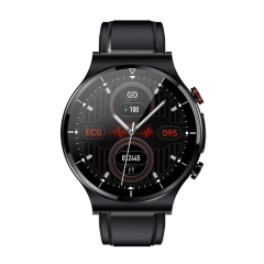 ECG PPG body temperature blood oxygen&pressure heart rate sleeping monitoring multi sports wireless charger IP68 waterproof smartwatch