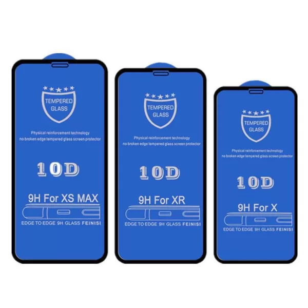 for iPhone 10D 9H Full Glue HD Tempered Glass VAC00205