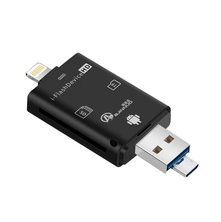 5 in 1 Lightning/Micro-USB SD TF USB Card Reader VA00271
