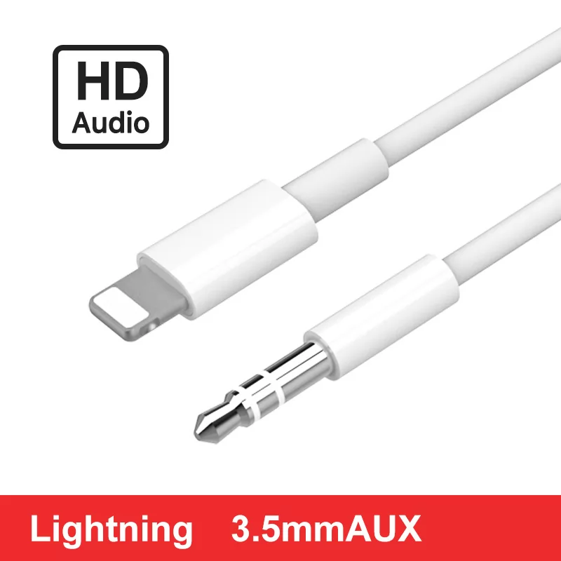 MH025B Lightning Aux 3.5mm Audio Cable for Car Audio VA02058