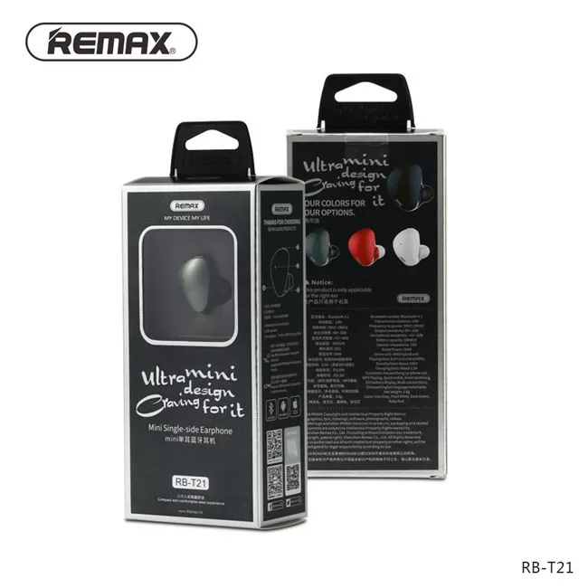 Remax T21 Wireless Earphone VAC01644