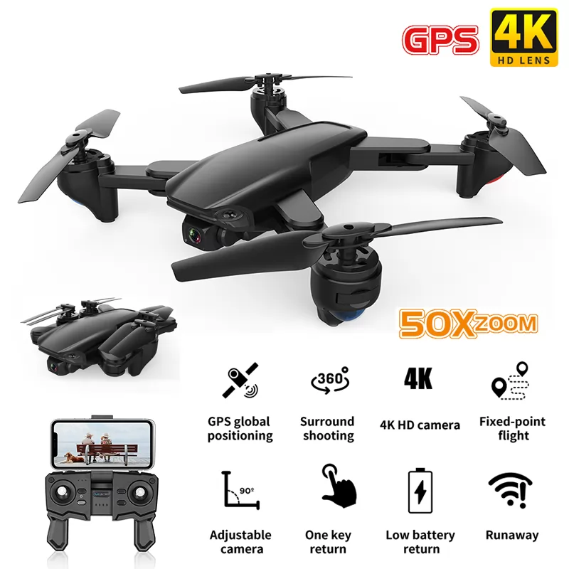 SG701S GPS Professional Drone 4K HD Dual Camera Foldable Body Quadcopter Wifi Fpv VD99974