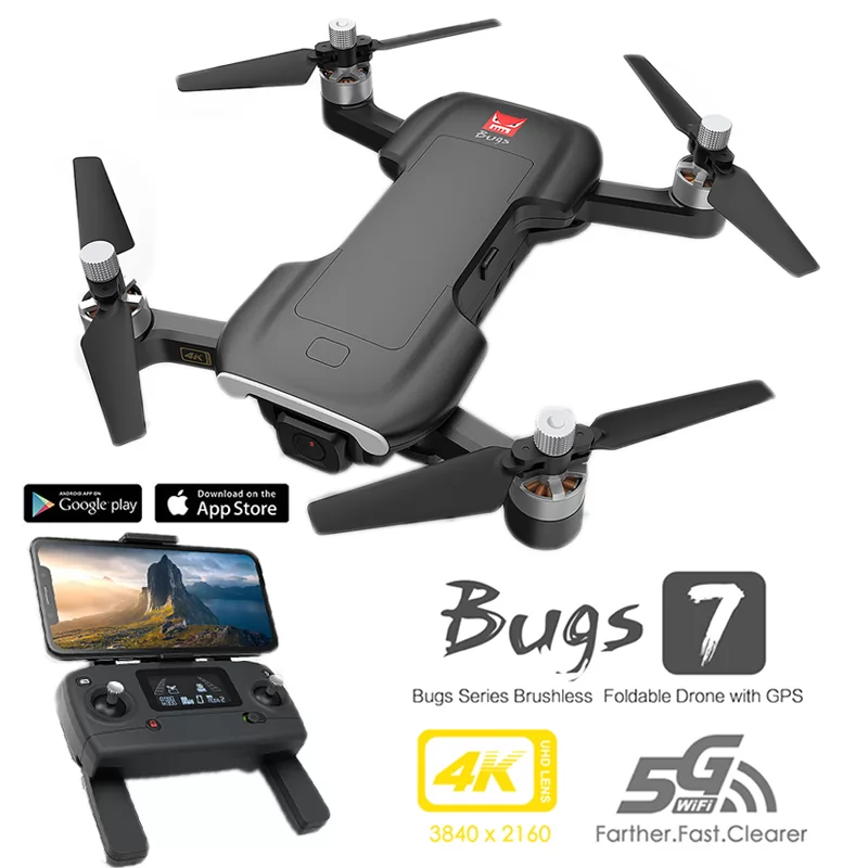 MJX Bugs7 B7 GPS MINI Drone 4K Camera 5G Wifi Fpv Helicopter Gift VD99969