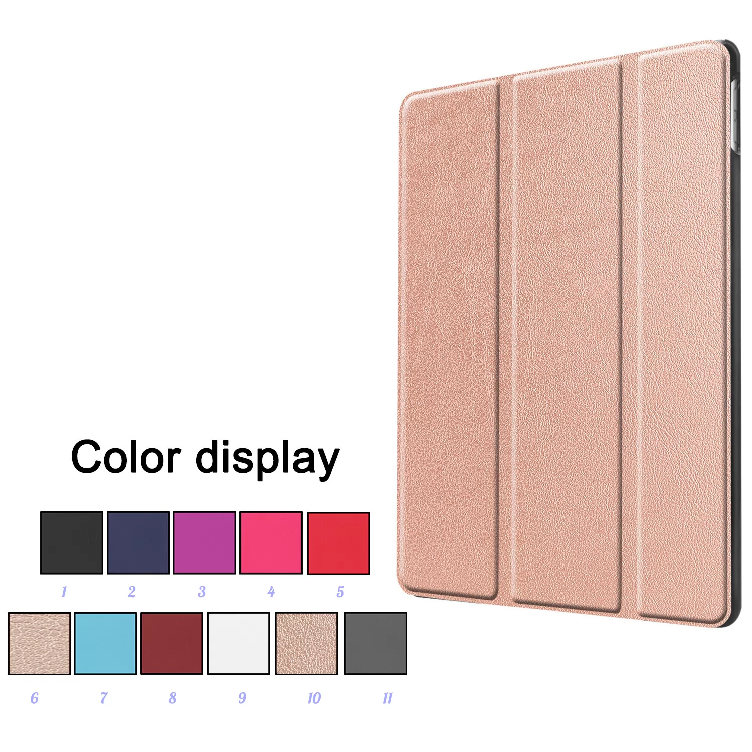 Tri Fold PU Leather Case for iPad VAC01806