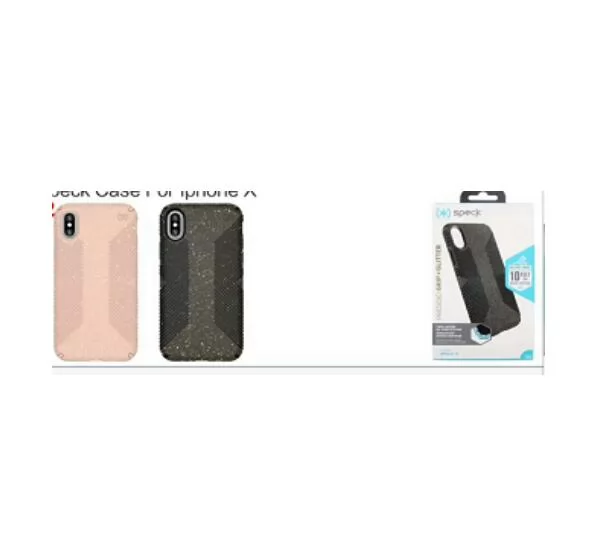 Speck Presidio Grip Glitter Case for iPhone X/Xs VAC01843