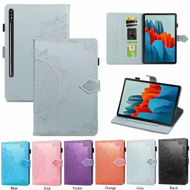 202101 Mandala Flower Pattern PU Leather Case for iPad VAC01247