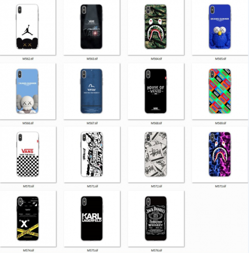202102 Luxury Print Pattern Soft Clear TPU Case for iPhone VAC02652