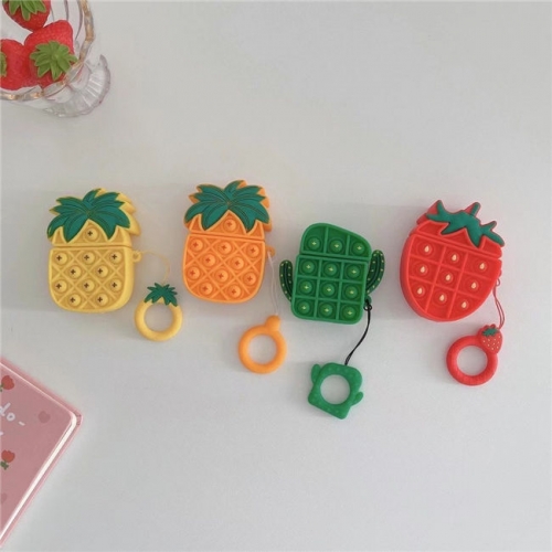 202102 Pop It Bubble Fruit Silicon Case for AirPods VAC02976