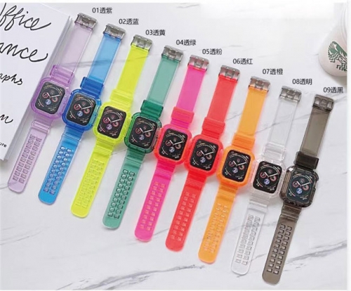 202102 Clear Plastic Watch Band for Apple Watch VAC03101
