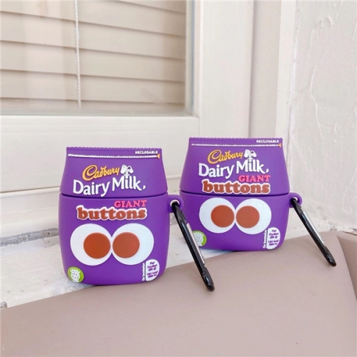 202102 Dairy Milk Giant Buttons 3D Silicon Case for AirPods VAC03308