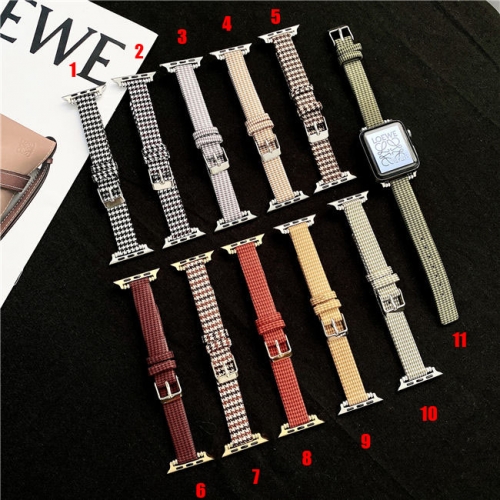 202103 Houndstooth Check Texture Slim Watch Band for Apple Watch VAC03396