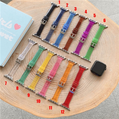 202102 Soft Jelly Color Slim Watch Band for Apple Watch VAC03394