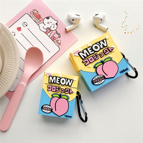 202103 Meow Peach 3D Silicon Case for AirPods VAC03450