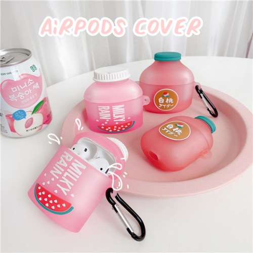 202103 Peach Drink 3D Silicon Case for AirPods VAC03432