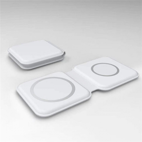 Foldable 2 in 1 Duo Magsafe Wireless Charger Pad for iPhone and Apple Watch VAC03569