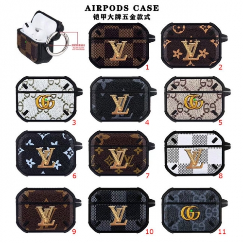 202103 Luxury Pattern Armor Case with Metal Pin for AirPods VAC03906