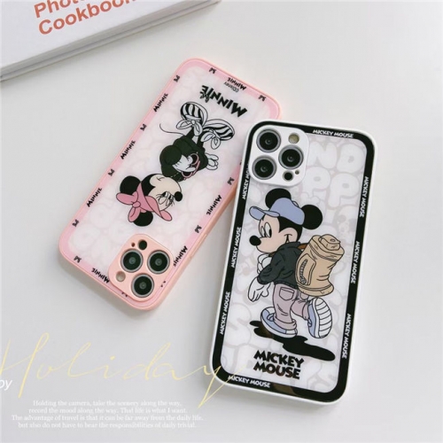202103 Disney Pattern Glass Case for iPhone VAC04729