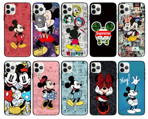 202104 Mickey Pattern Soft TPU Case for iPhone VAC04597