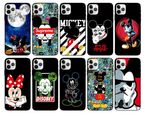 202104 Mickey Pattern Soft TPU Case for iPhone VAC04596