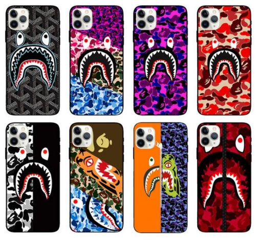 202104 Shark Fashion Pattern Soft TPU Case for iPhone VAC04602