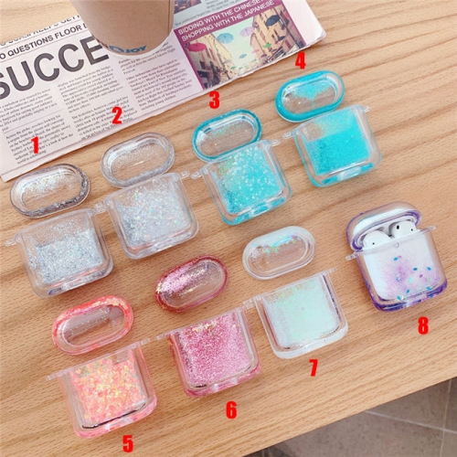 202104 PC Bling Liquid Glitter Case for AirPods VAC04716
